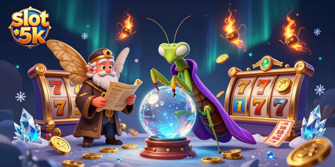Engage with slot 5k as cartoon fortune tellers foresee spins and wins in a vibrant casino world.