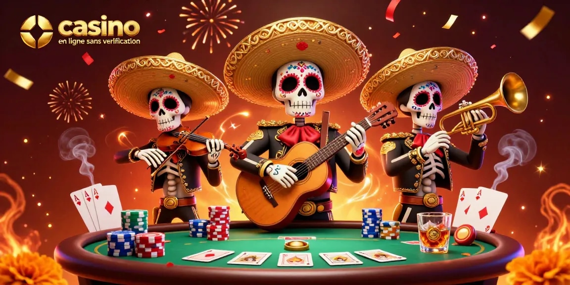 En jouant sur un casino en ligne sans vérification, profitez de l'excitation avec un groupe musical dynamique illustré.