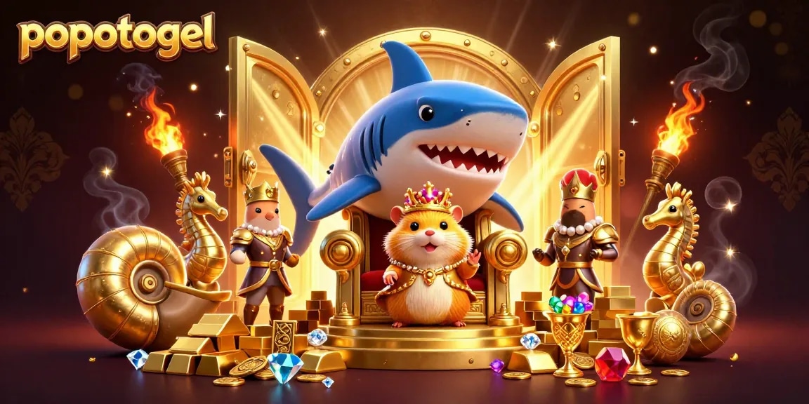 Engage in thrilling games at popotogel, where a golden hamster king leads the excitement!