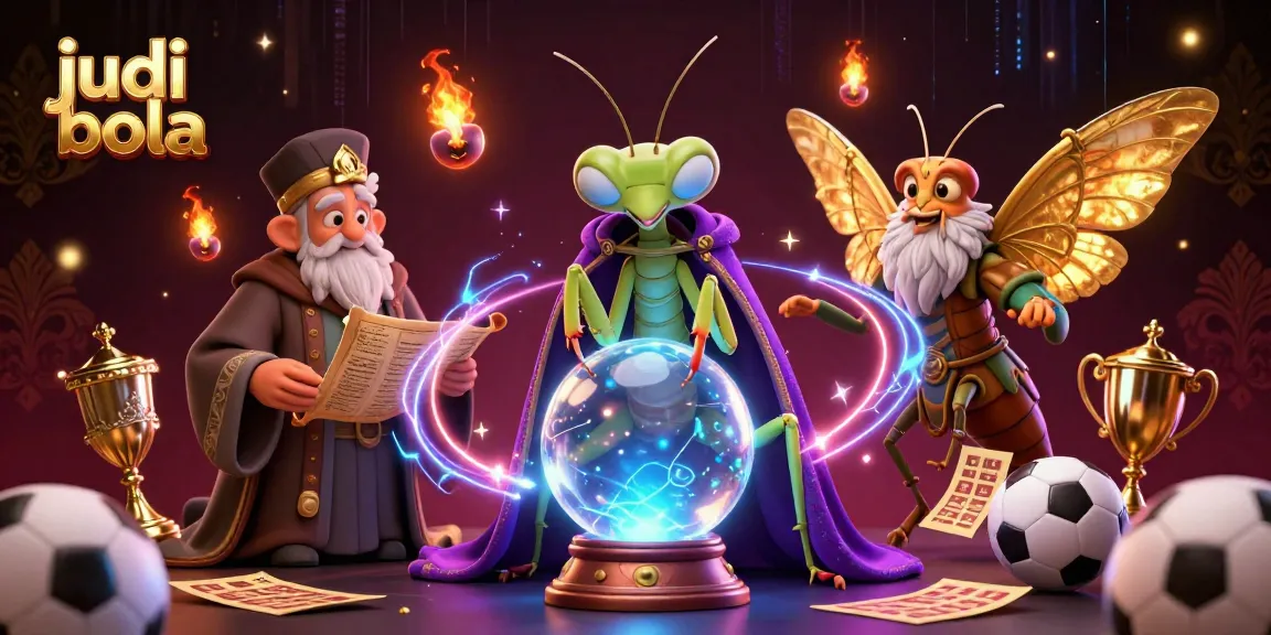Experience thrilling judi bola action in this vibrant 3D illustration featuring sports betting characters.