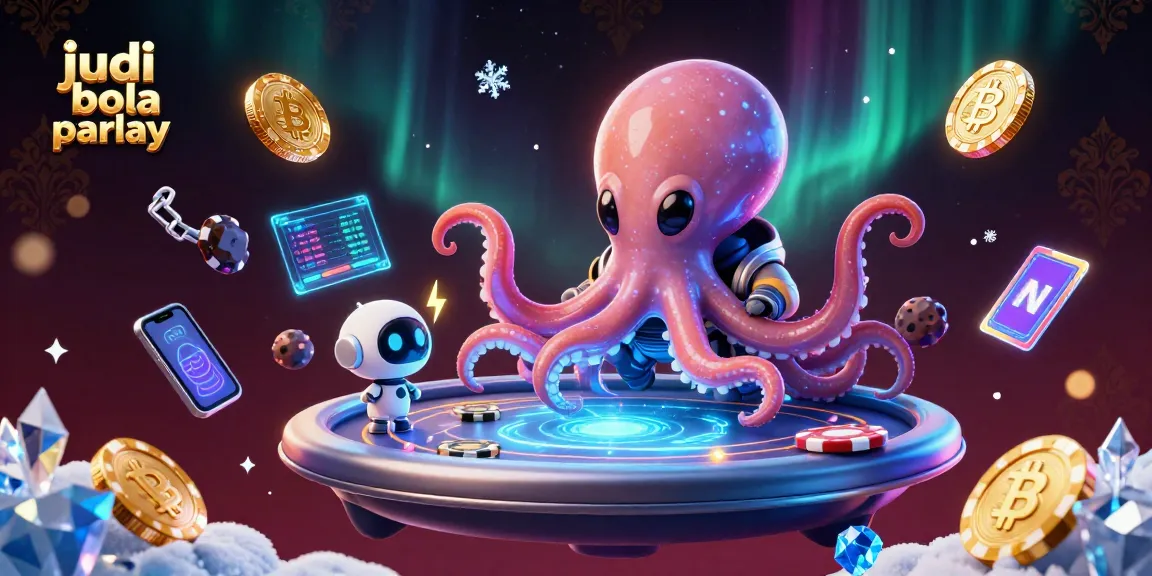 Engage in judi bola parlay excitement with a vibrant alien poker scene featuring dynamic animated elements.