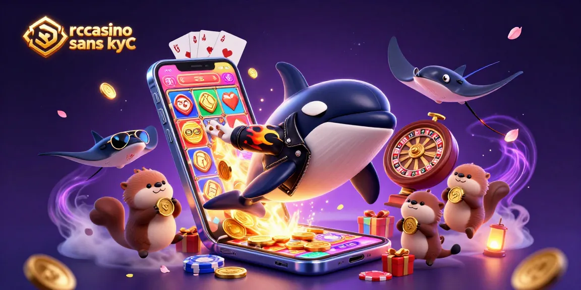 Jouez à des jeux passionnants dans un crypto casino sans kyc avec des créatures marines amusantes et des pièces d’or flottantes.