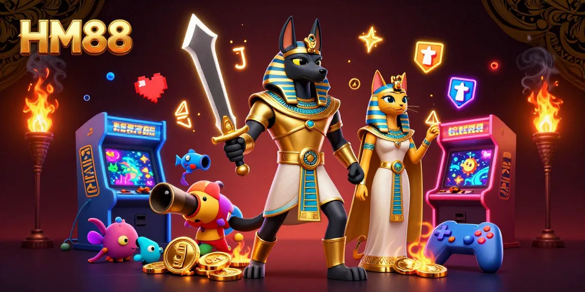 Catch the excitement at HM88 with vibrant fish shooting and ancient Egyptian warriors.