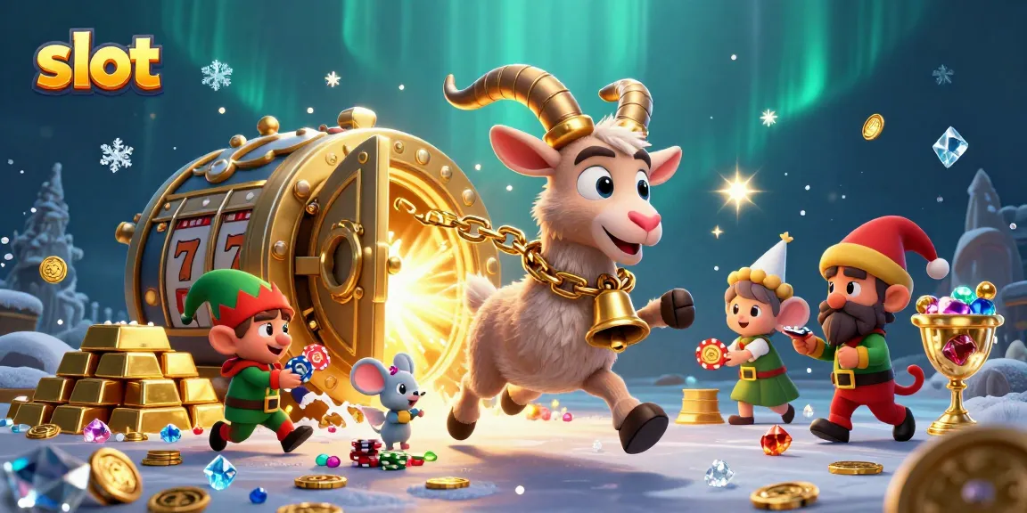 Experience thrilling slot games as mischievous characters create chaos in a vibrant casino scene.