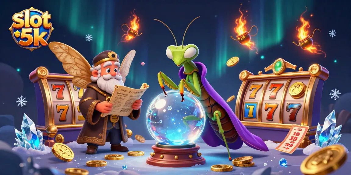 Engage with slot 5k as cartoon fortune tellers foresee spins and wins in a vibrant casino world.