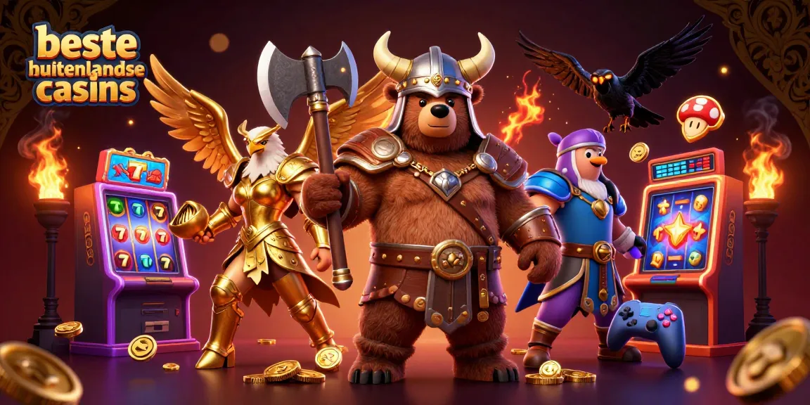 Engage in thrilling adventures at beste buitenlandse casinos with Viking heroes and golden gaming elements.
