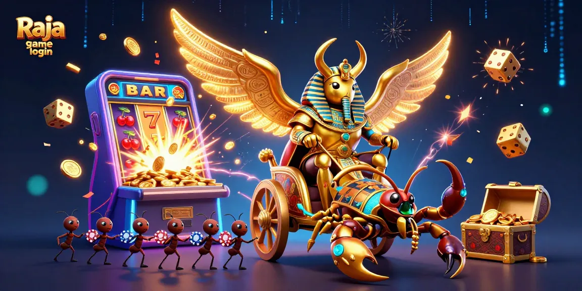 Engage with Raja game login and embark on a thrilling casino adventure with our vivid illustration
