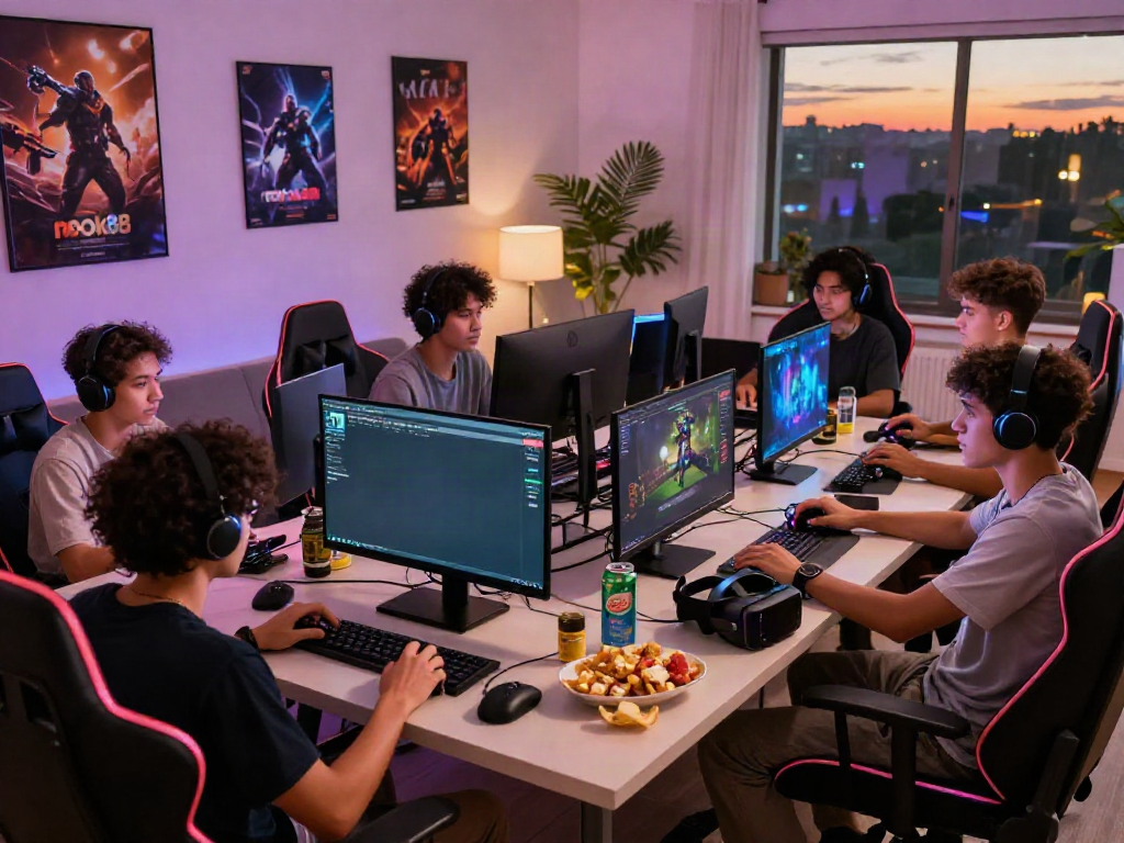 Friends enjoying a gaming night featuring rokok88 in a cozy setting.