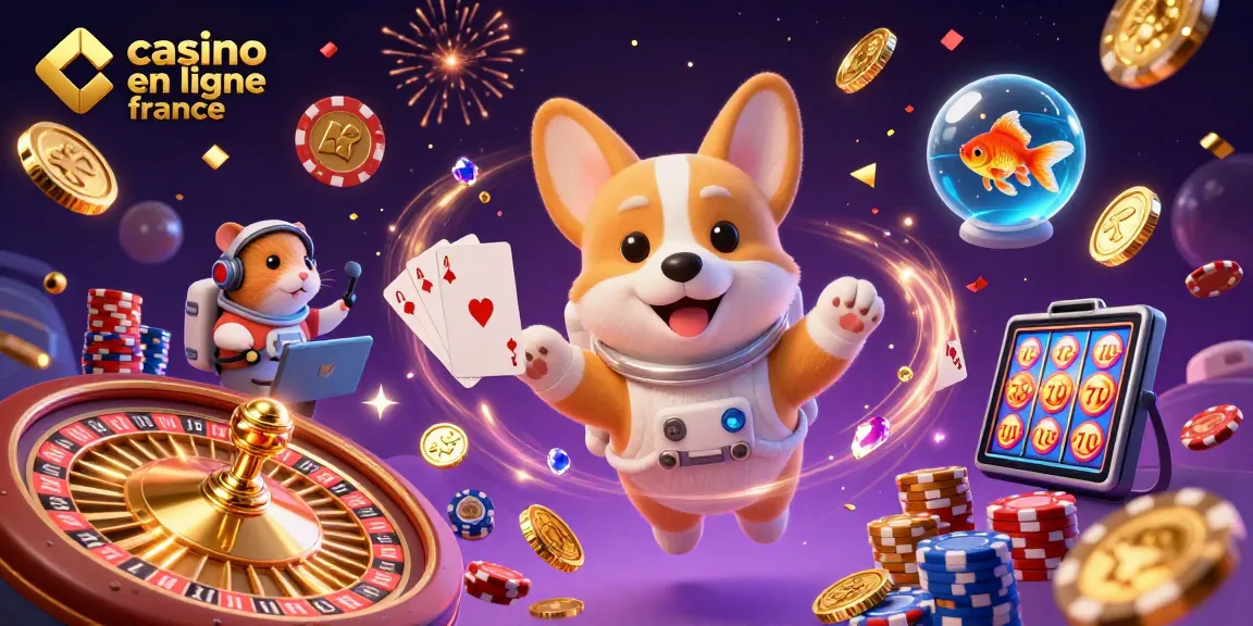 Profitez d'une expérience immersive de casino en ligne France avec un corgi astronaute, des pièces et des jeux
