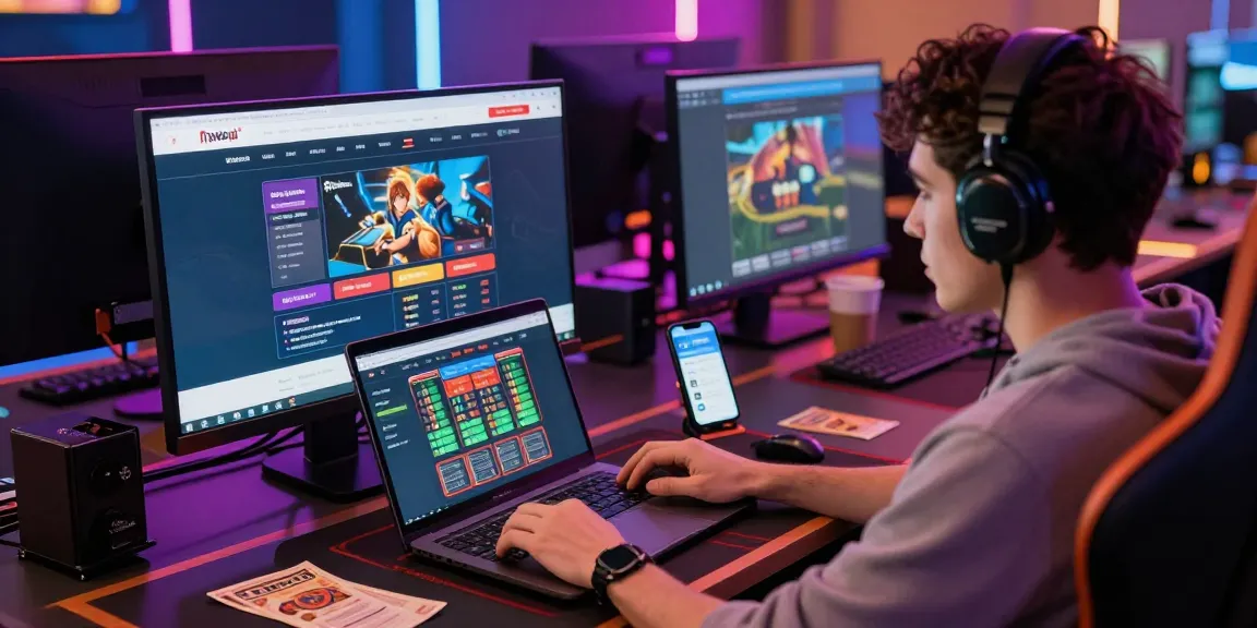 Engaging online betting scene featuring newbet4d interface and accessories