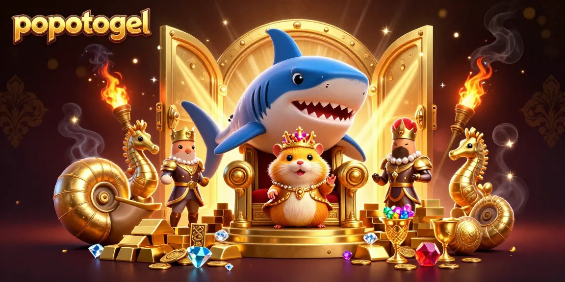 Engage in thrilling games at popotogel, where a golden hamster king leads the excitement!
