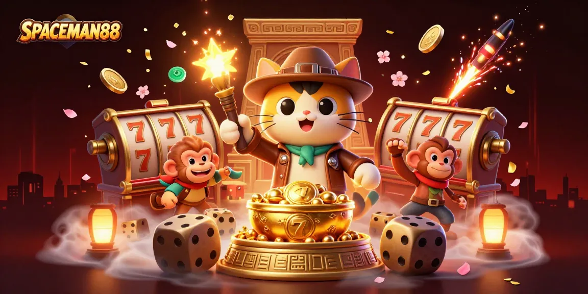 SPACEMAN88 offers a thrilling casino adventure with a cat archaeologist discovering jackpot treasures.