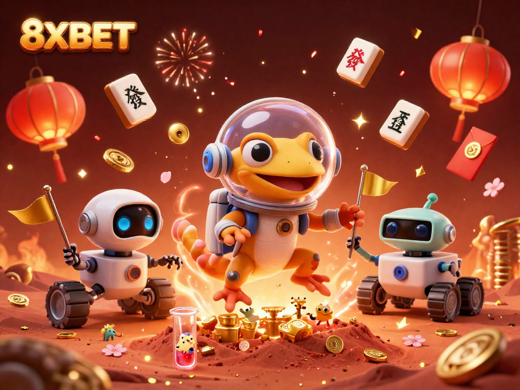 8XBET players celebrate big wins at the dynamic casino with stunning visuals and interactive elements