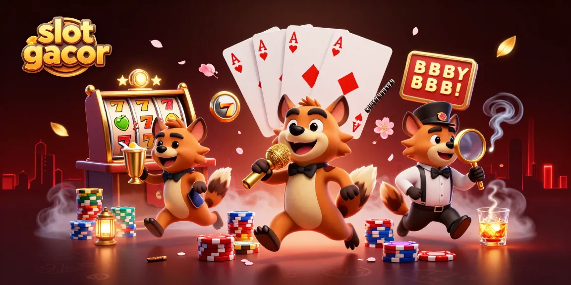Menggali kemenangan di slot gacor dengan hyena komedi dan elemen kasino yang bersemangat.
