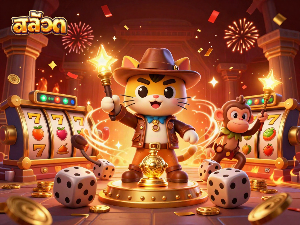 Win big with สล็อต as an archaeologist cat unearths casino treasures in vibrant 3D.