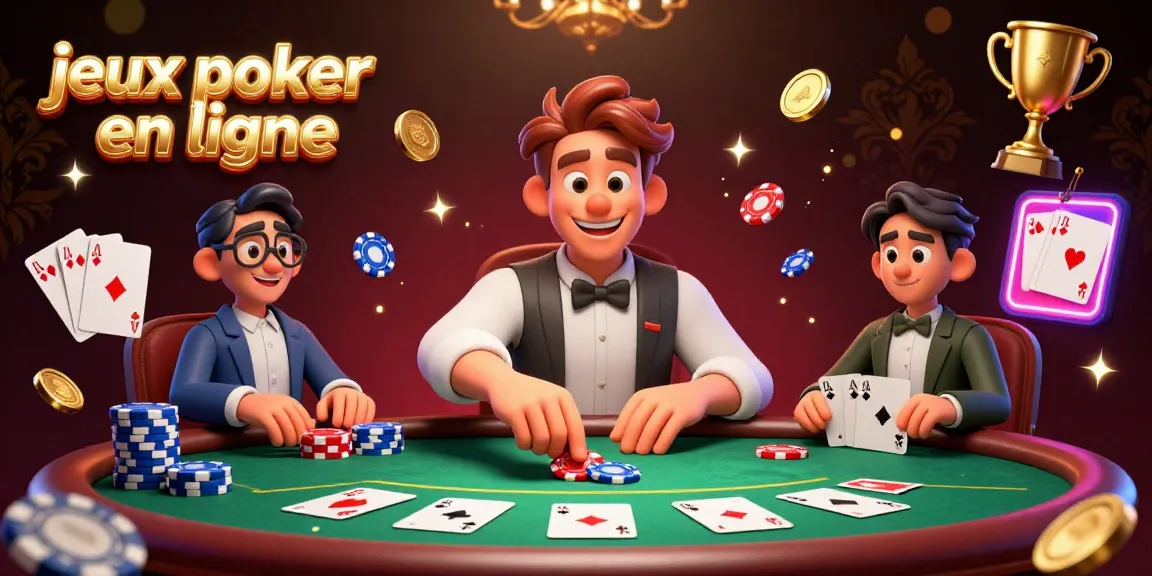 Jouez à des jeux poker en ligne captivants avec des éléments et des compétences aux tables de poker.